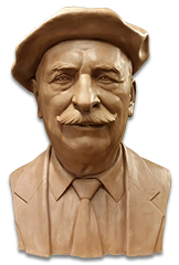 Bust in tribute to a man, Sculptor in Barcelona